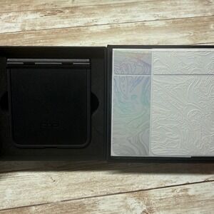 dbrand GRIP Case for Samsung Galaxy Z Flip 7 Black White Holo Skin New Open Box